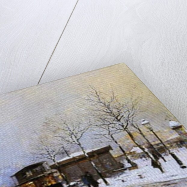 Porte Maillot in Winter, Paris, 1899 by Luigi Loir