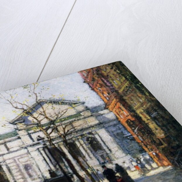 The New York Library by Paul Cornoyer