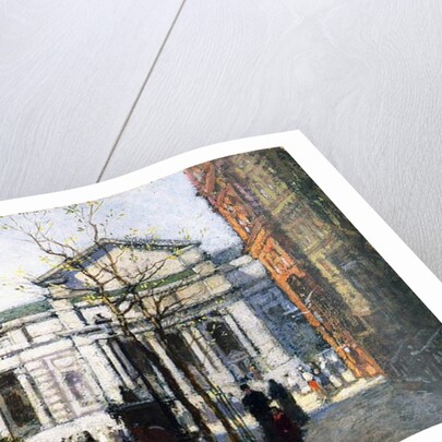 The New York Library by Paul Cornoyer