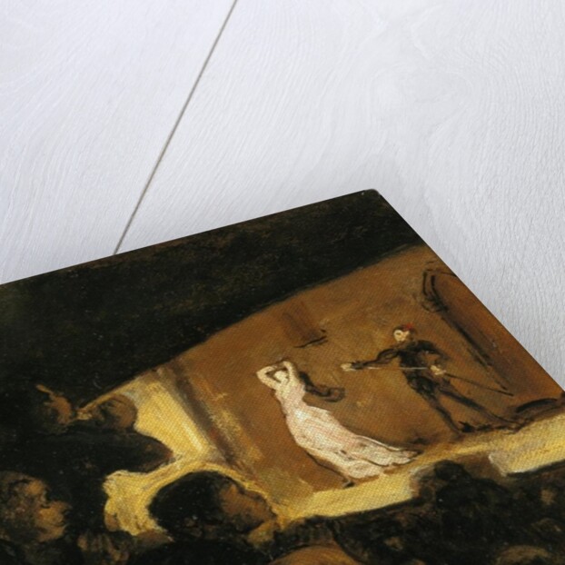 In the Theatre, 1860-64 by Honore Daumier