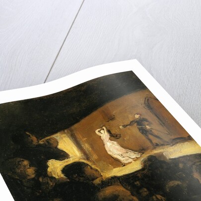 In the Theatre, 1860-64 by Honore Daumier