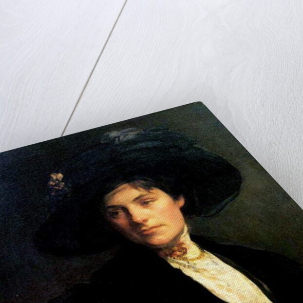 Woman with a Black Hat, 1910 by Joseph DeCamp