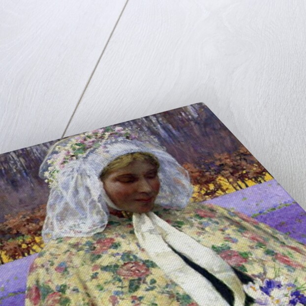 Easter, a Bride in Brabant, c.1904 by George Hitchcock