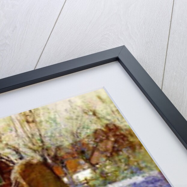 A Cottage and a Field of Hyacinths by George Hitchcock