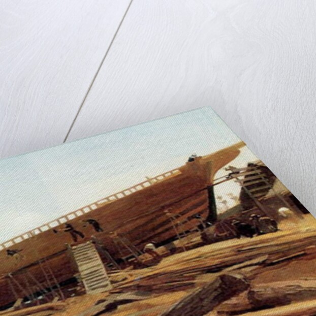 Shipbuilding, Gloucester, USA, 1871 by Winslow Homer