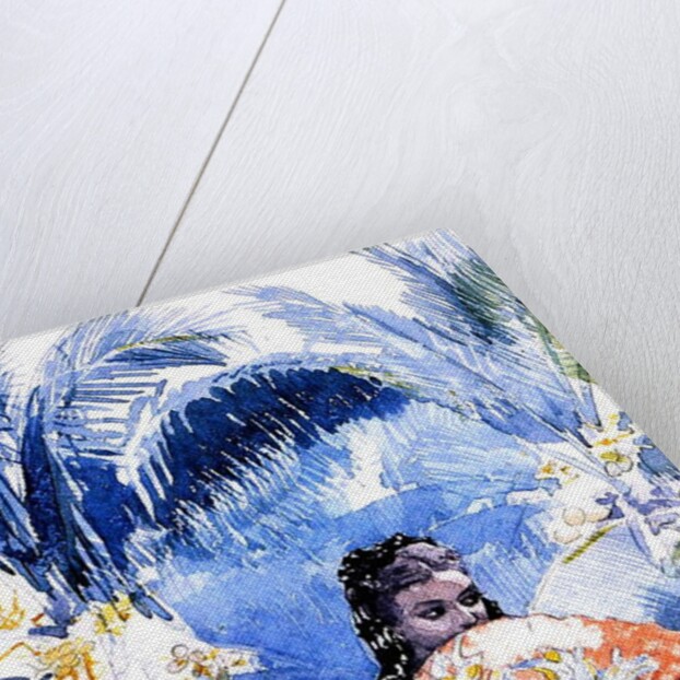 A Spanish Girl with a Fan, 1885 by Winslow Homer