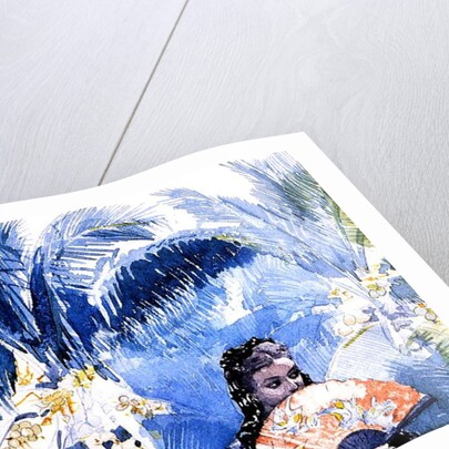 A Spanish Girl with a Fan, 1885 by Winslow Homer