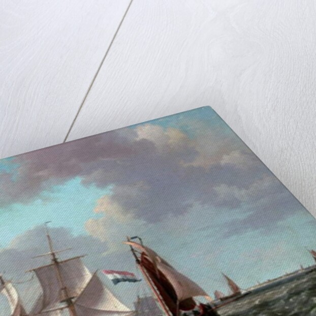 Ships near the coast, 1831 by Johannes Hermanus Koekkoek