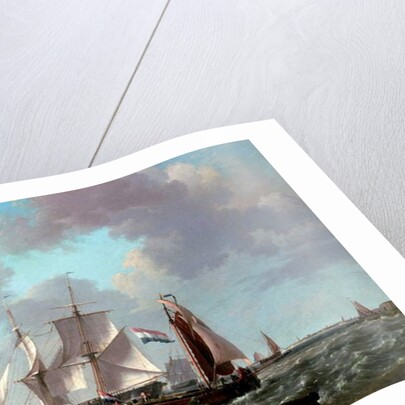 Ships near the coast, 1831 by Johannes Hermanus Koekkoek