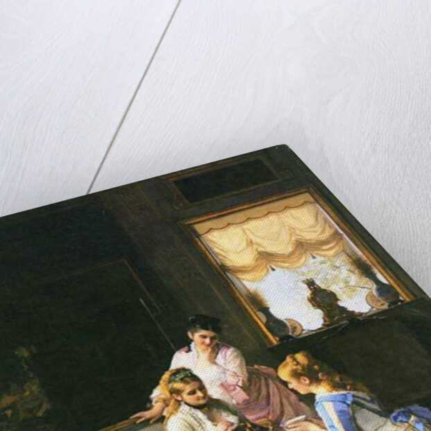 Girls with a Nest by Charles Baugniet