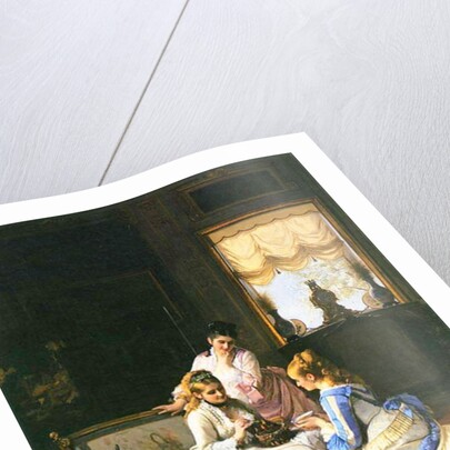 Girls with a Nest by Charles Baugniet