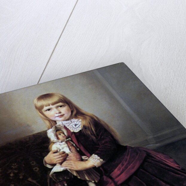 Young Girl with her Doll, 1887 by Emil Brack