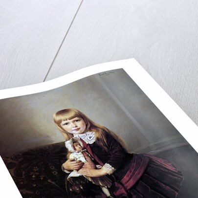 Young Girl with her Doll, 1887 by Emil Brack