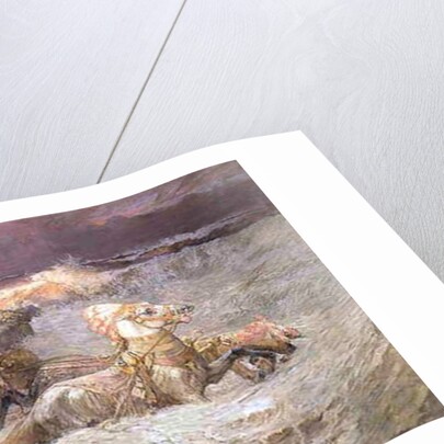 Pharaoh and his Army Drowning in the Red Sea, 1900 by Frederick Arthur Bridgman