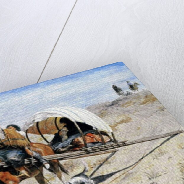 Indian Crow Family on the Trail, 1874 by Valentine Walter Lewis Bromley