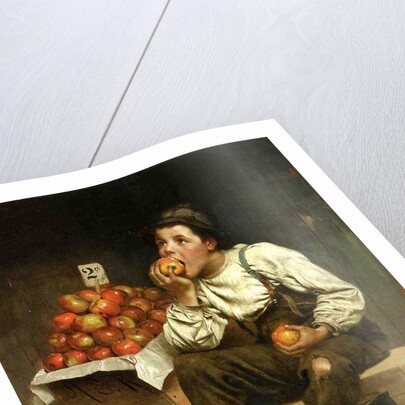 A Boy Eating Apples, 1878 by John George Brown