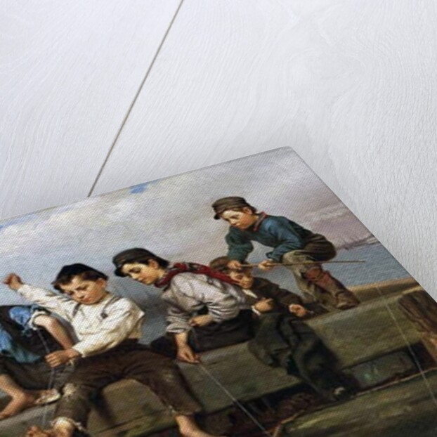 Boys Fishing, 1880 by John George Brown