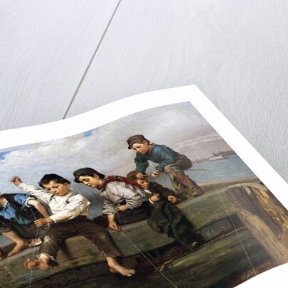 Boys Fishing, 1880 by John George Brown