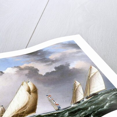 American Yachts Racing, c.1875 by James E. Buttersworth