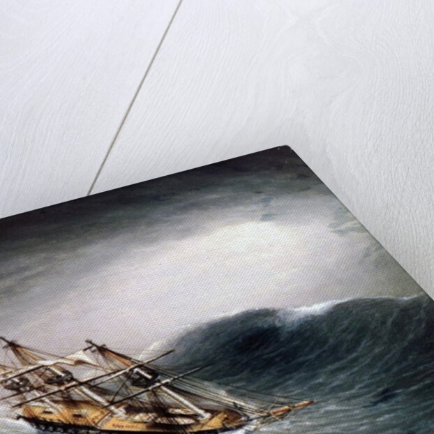 A Schooner in Heavy Sea by James E. Buttersworth