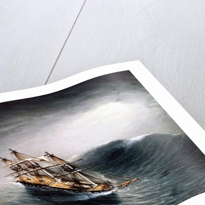 A Schooner in Heavy Sea by James E. Buttersworth