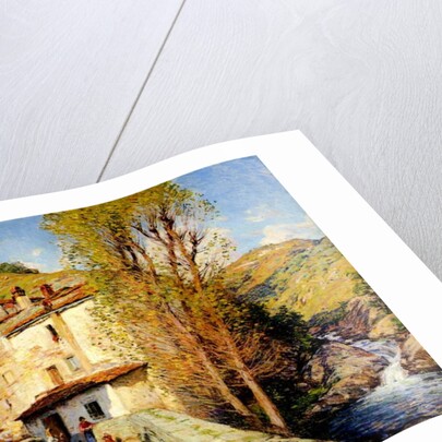 Old Mill at Pelago, Italy, 1913 by Willard Leroy Metcalf