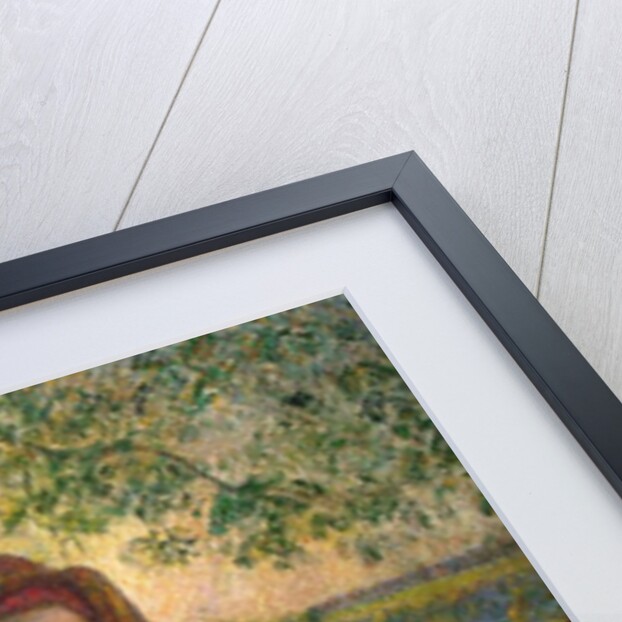 A Pensive Peasant Girl, 1892 by Camille Pissarro