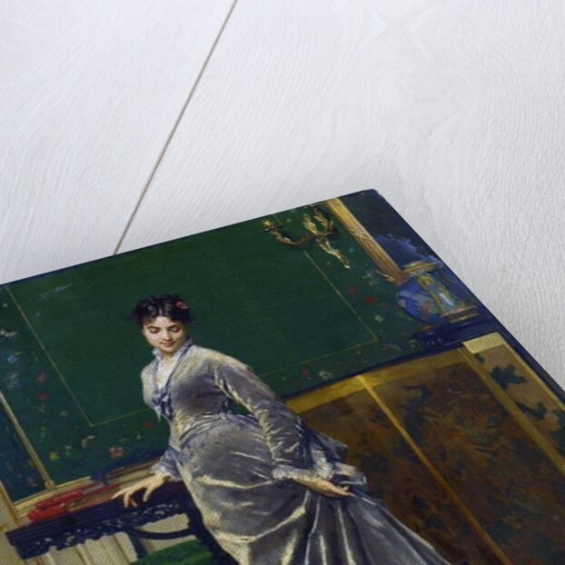 The Playful Cat by Gustave Leonard de Jonghe