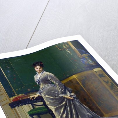 The Playful Cat by Gustave Leonard de Jonghe