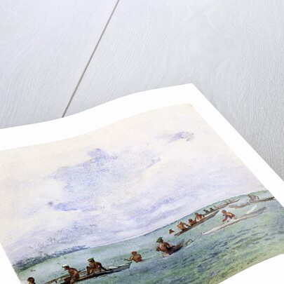 A Fishing Party, Samoa, 1890 by John La Farge or Lafarge