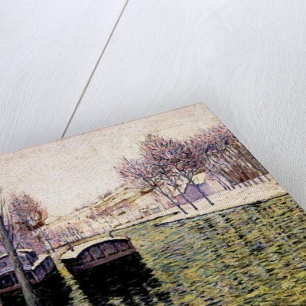 Barges on the Seine, 1894 by Ernest Lawson