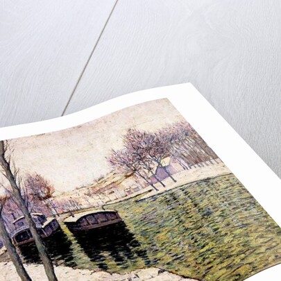 Barges on the Seine, 1894 by Ernest Lawson