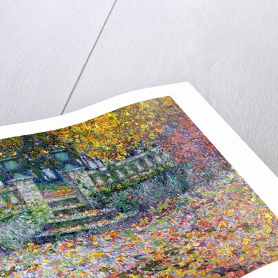 The Terrace in the Autumn, Gerberoy, 1922 by Henri Eugene Augustin Le Sidaner