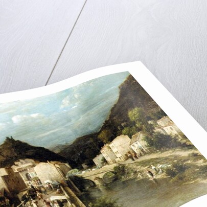 A Mountain Village, Italy by Silvestro Lega