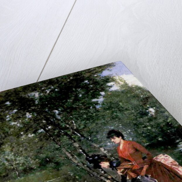 Ladies at the Bois de Boulogne, Paris by Francesco Miralles Galaup