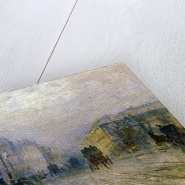 The Pont Neuf, Paris by Giuseppe or Joseph de Nittis