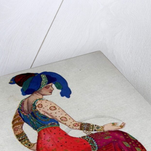 Costume design for the Blue Sultan in 'Scheherazade', c.1910 by Leon Bakst