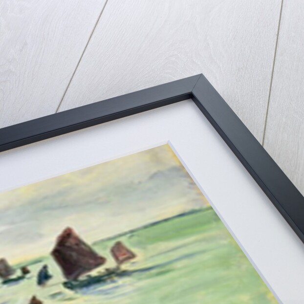 Fishing Boats at the large Pourville, 1882 by Claude Monet