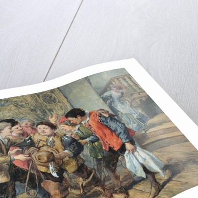 Grumio Announcing the Approach of Petrucchio, 1864 by John Gilbert