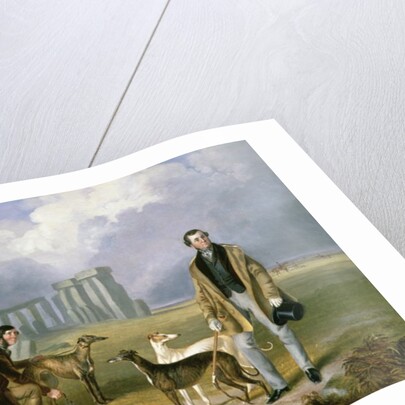 Charles Randell with Greyhounds, 1849 by James Flewitt Mullock