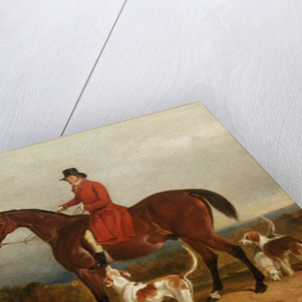 William Phillips of Risca Manor, Monmouthshire with hounds, 1850-55 by James Flewitt Mullock