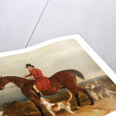 William Phillips of Risca Manor, Monmouthshire with hounds, 1850-55 by James Flewitt Mullock