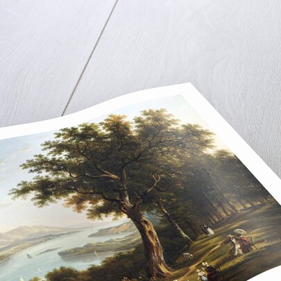 View from Hyde Park on the Hudson River, 1845 by Victor de Grailly