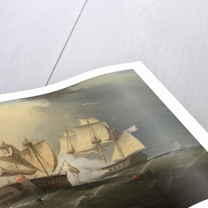 Capture of H.M.S. Macedonian by the U.S. Frigate United States, after Thomas Birch, 1813 by American School