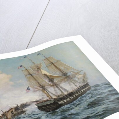 Engagement Between the U.S. Frigate 'Constitution' and H.M.S. 'Java', 1896 by Carlton Theodore Chapman