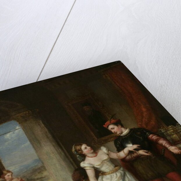 Portia and Bassanio-from the 'Merchant of Venice', 1865 by Henry Peters Gray