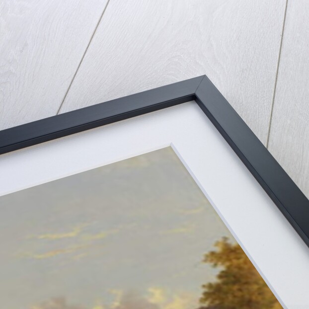 Erie Canal and Covered Bridge, 1847 by Walter Oddie