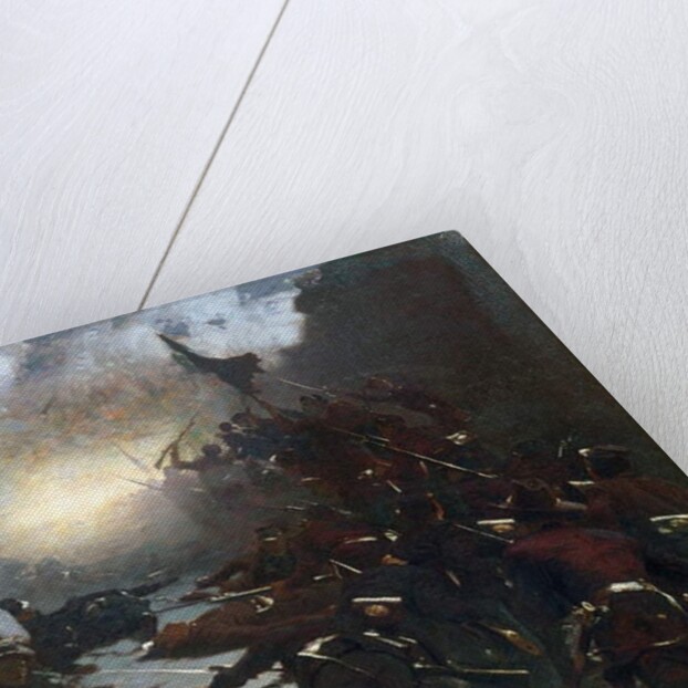 Charging of the Battery, 1882 by Gilbert Gaul