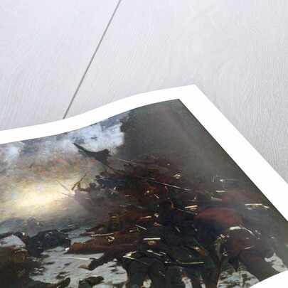 Charging of the Battery, 1882 by Gilbert Gaul