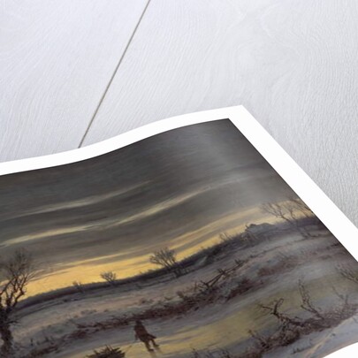 Winter Twilight Near Albany, 1858 by George Henry Boughton